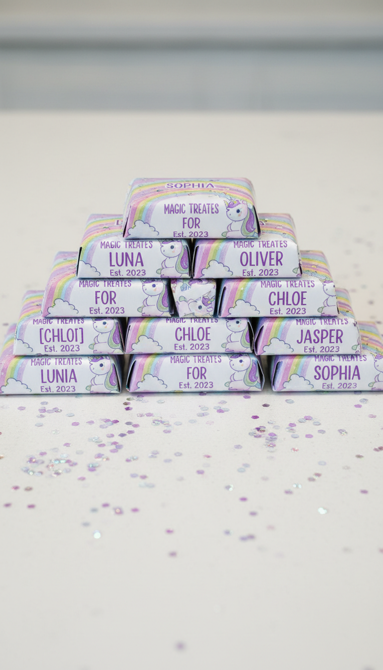 Sweet Unicorn Candy Bar Wraps