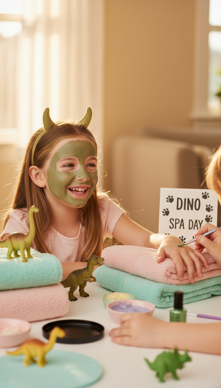 Dino Spa Day: Relax, Roar, and Recharge!