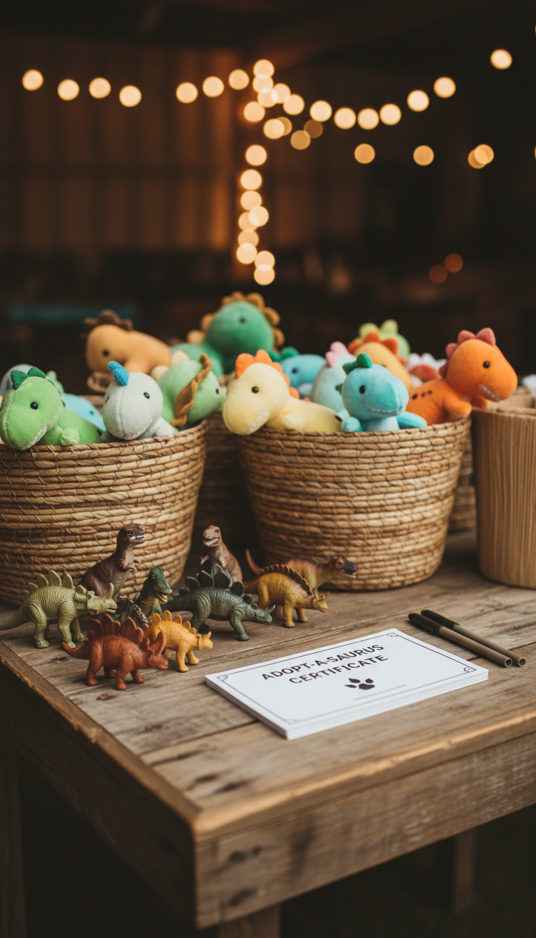 'Adopt a Dinosaur' Favors