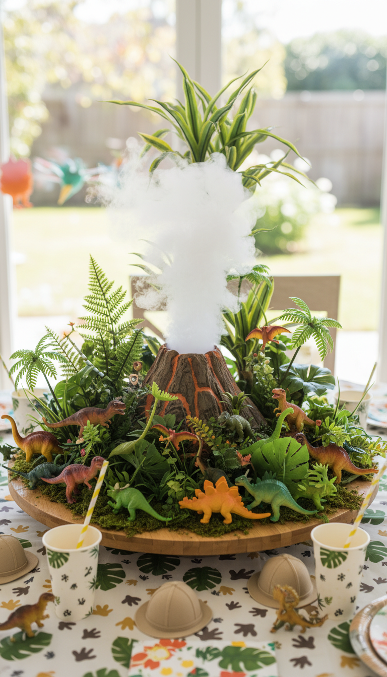 16 Dinosaur Table Setting Birthday Party Ideas