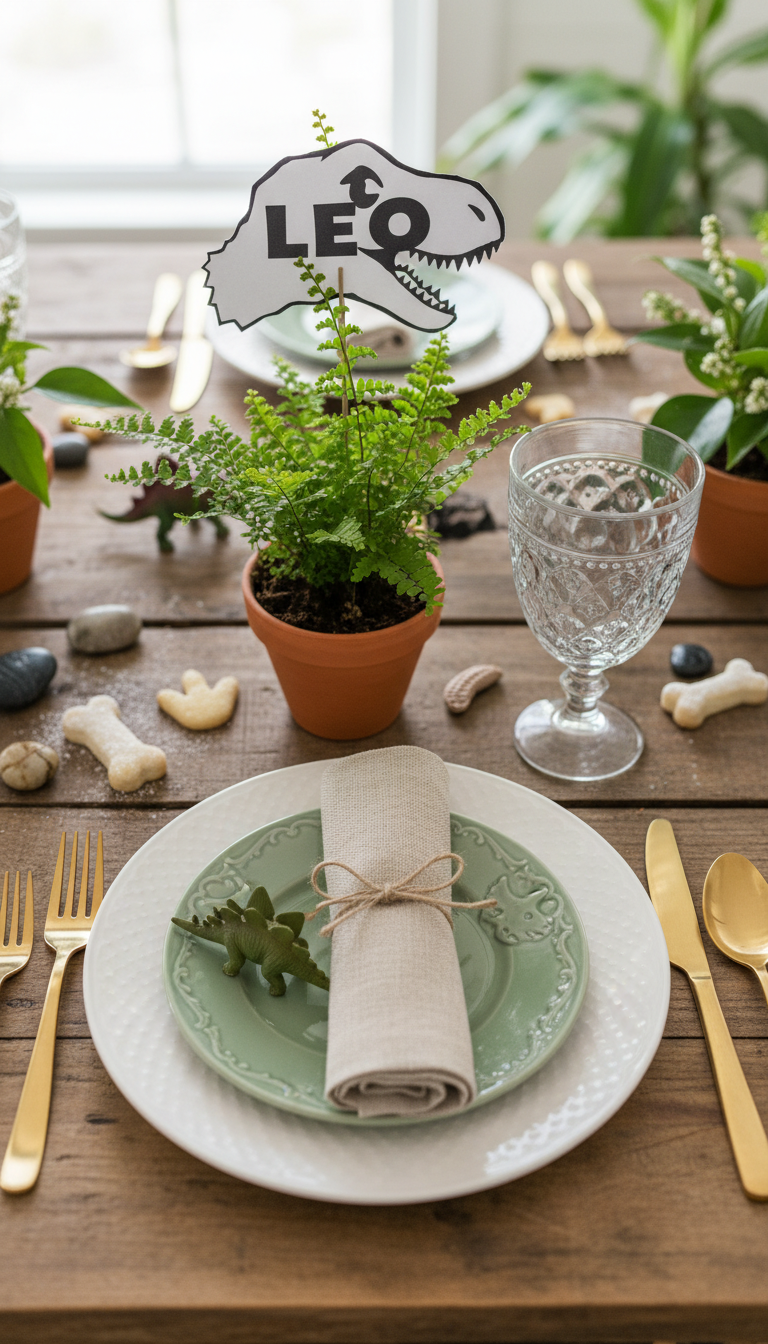 Prehistoric Plant Place Settings