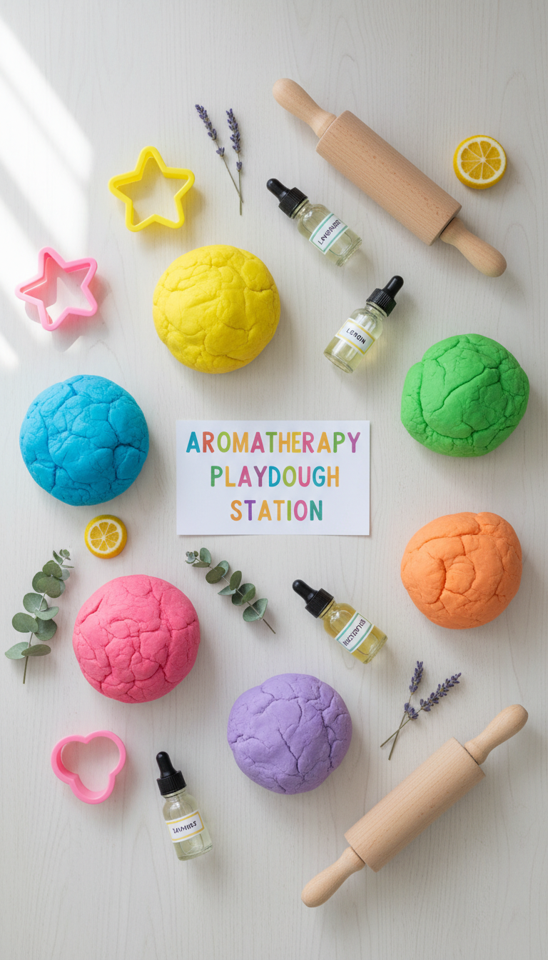 Aromatherapy Playdough Station