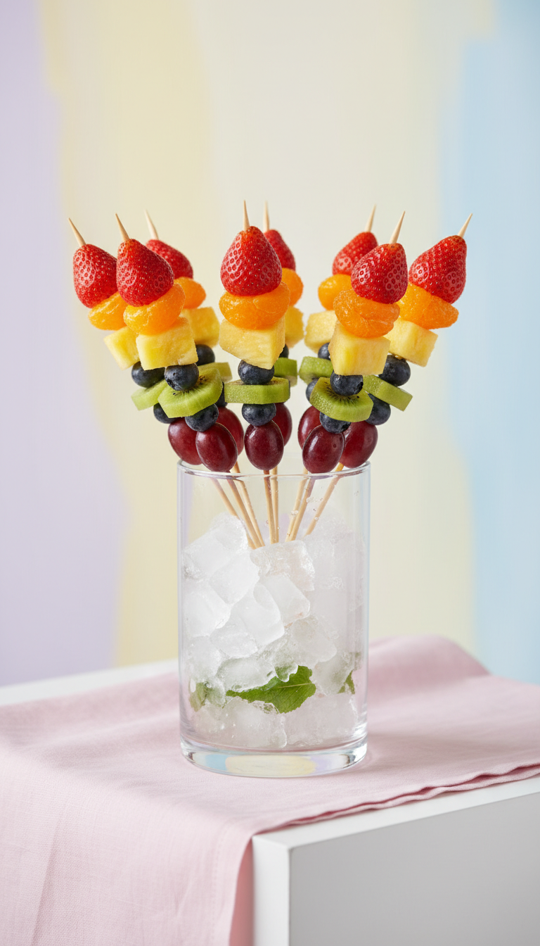 Rainbow Fruit Skewers