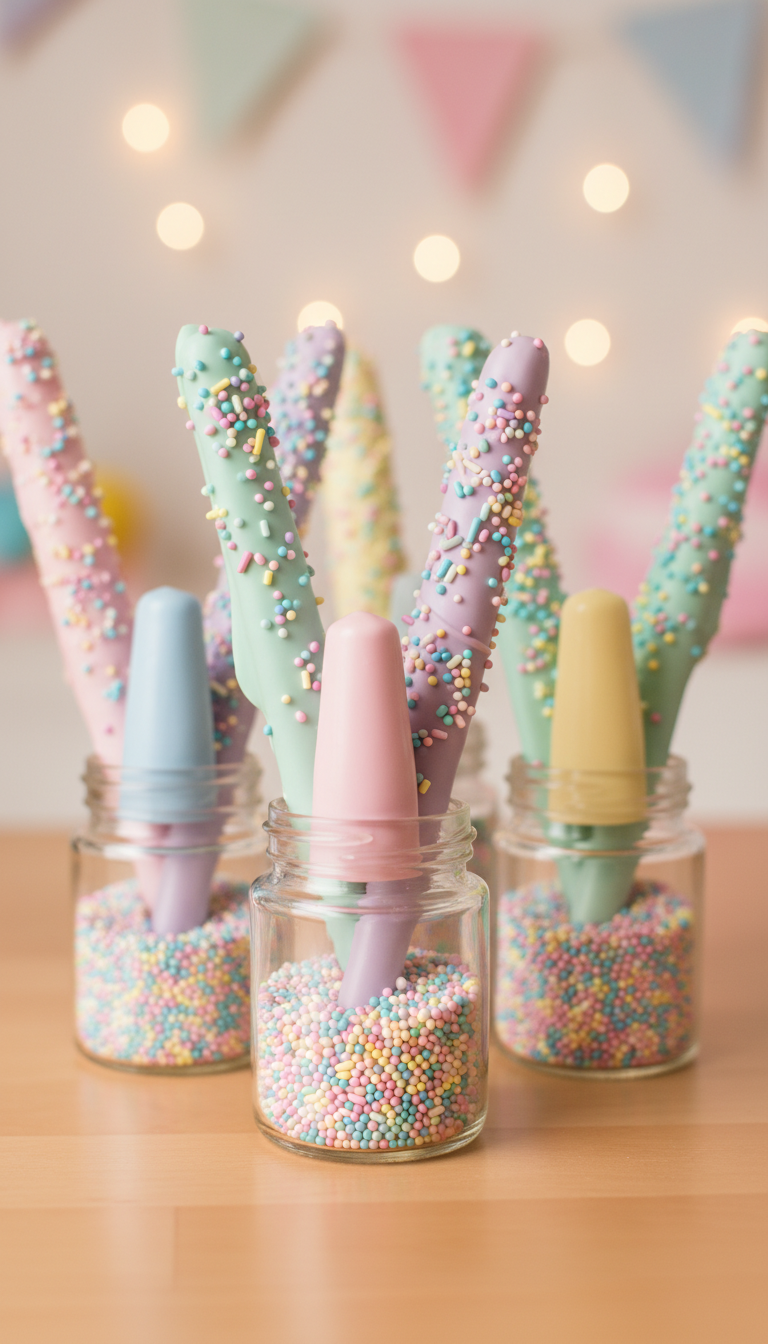 'Nail Polish' Pretzel Sticks