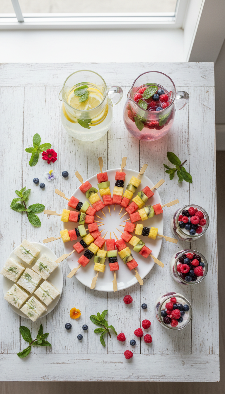 Wholesome Spa Snacks & Sips Bar