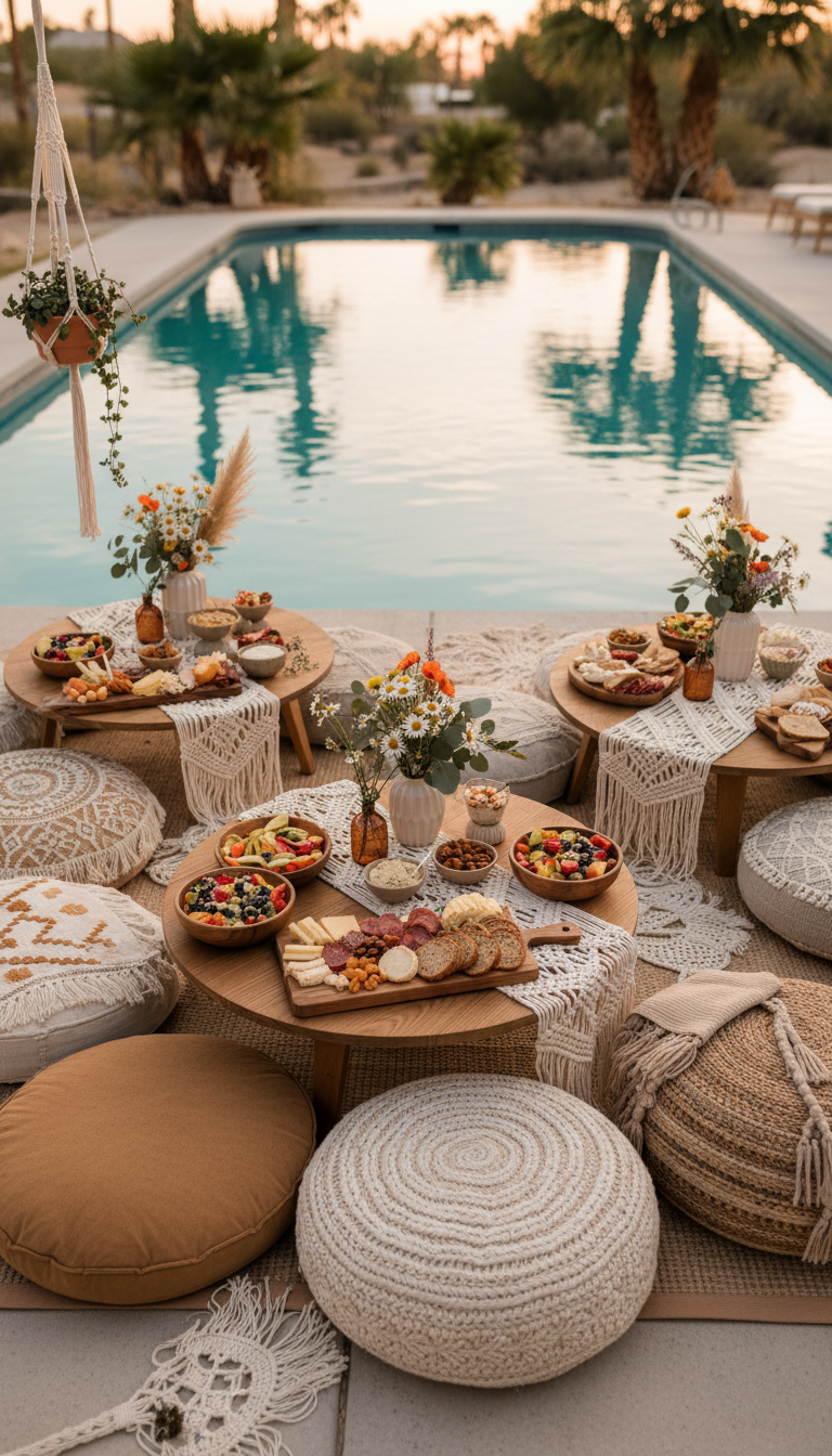 Boho Chic Pool Picnic