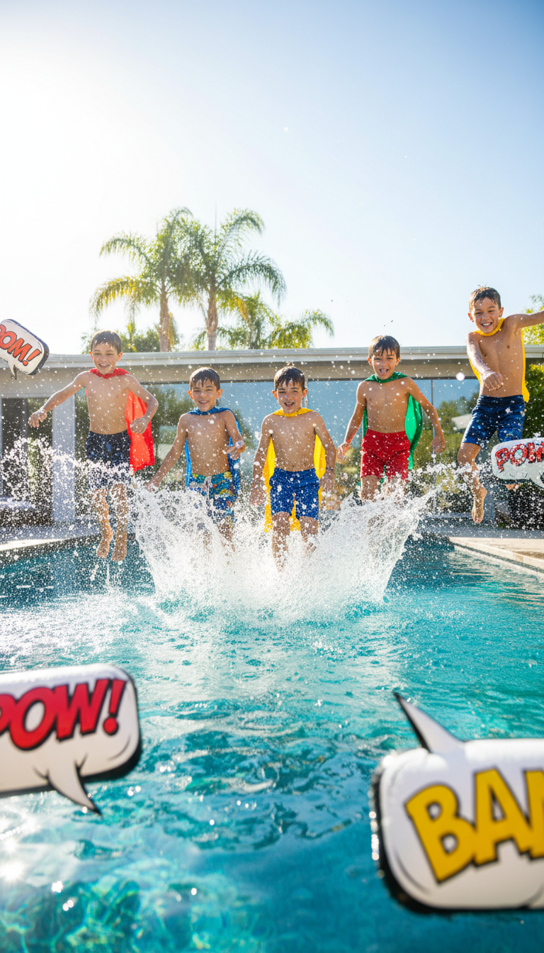 Superhero Splash Bash: Dive into Action!