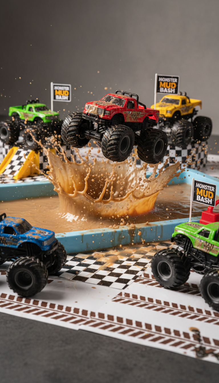 Monster Truck Mud Splash: Thrill Ride Aquatic!