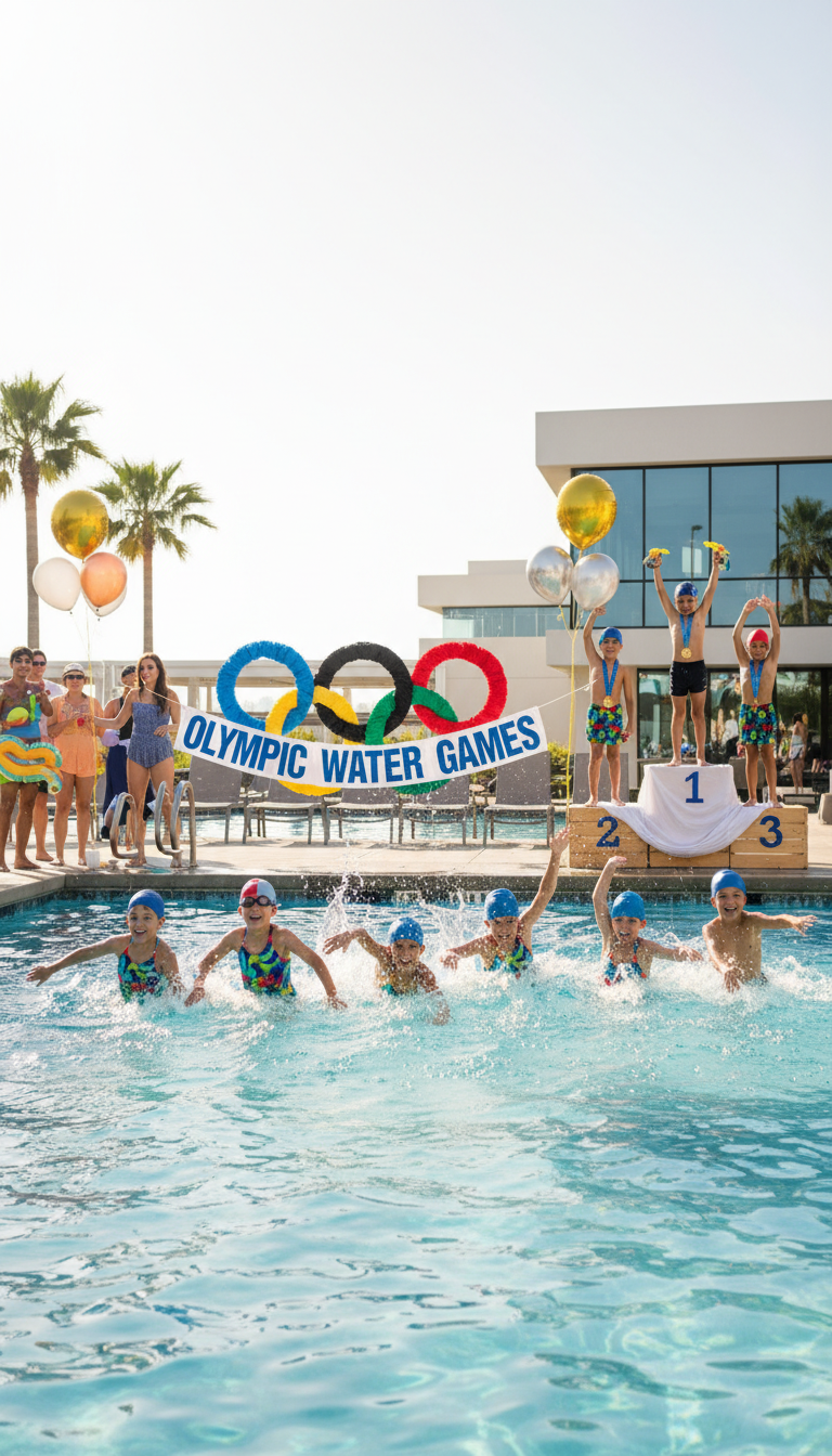 Olympic Water Games: Go for Gold!
