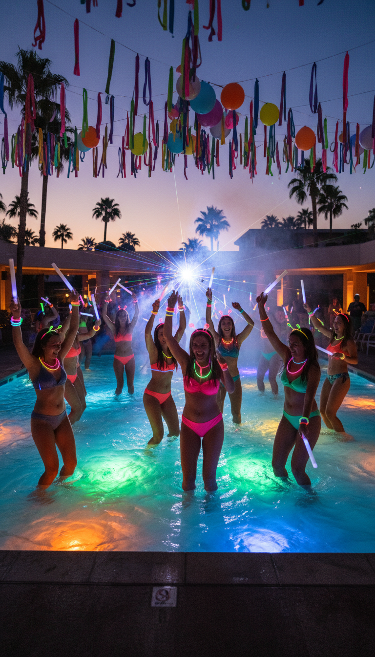 Rainbow Rave Pool Party