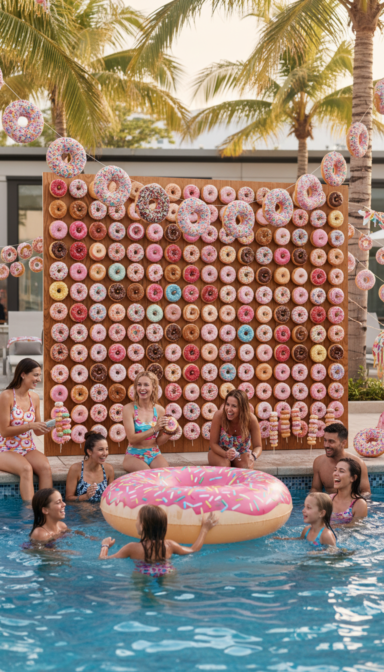 Donut Delight Pool Party
