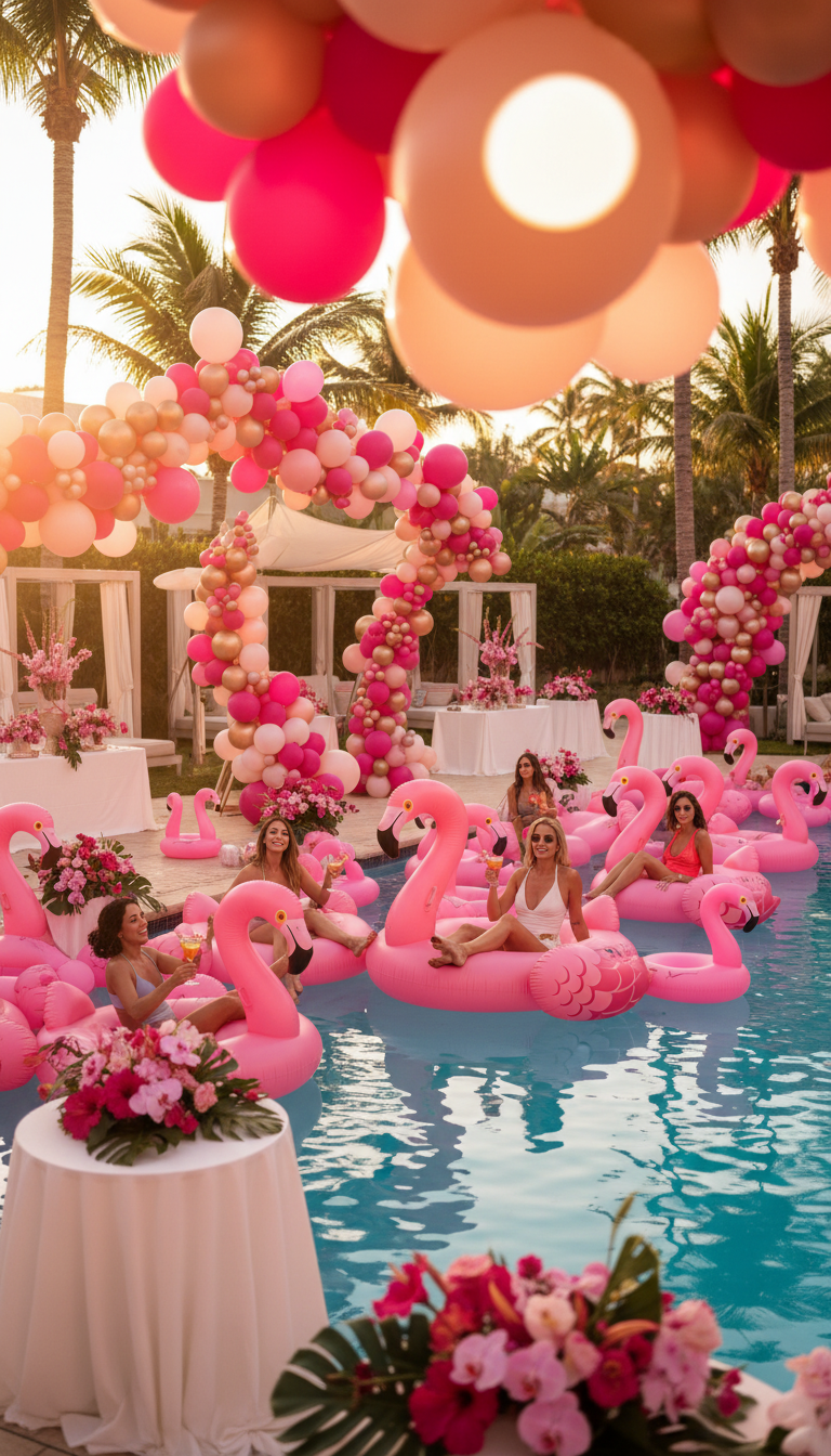 14 Pool Party Birthday Ideas Pink