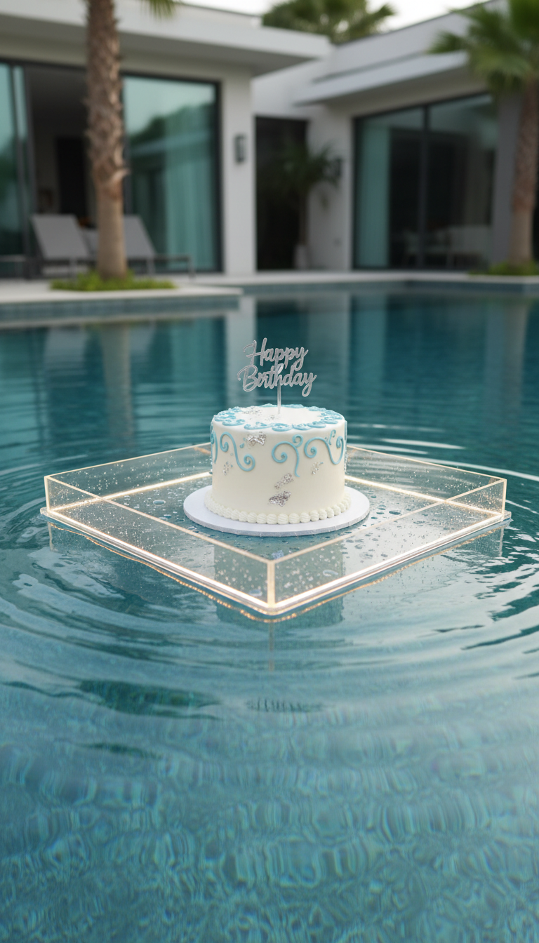Floating Island Cake Display