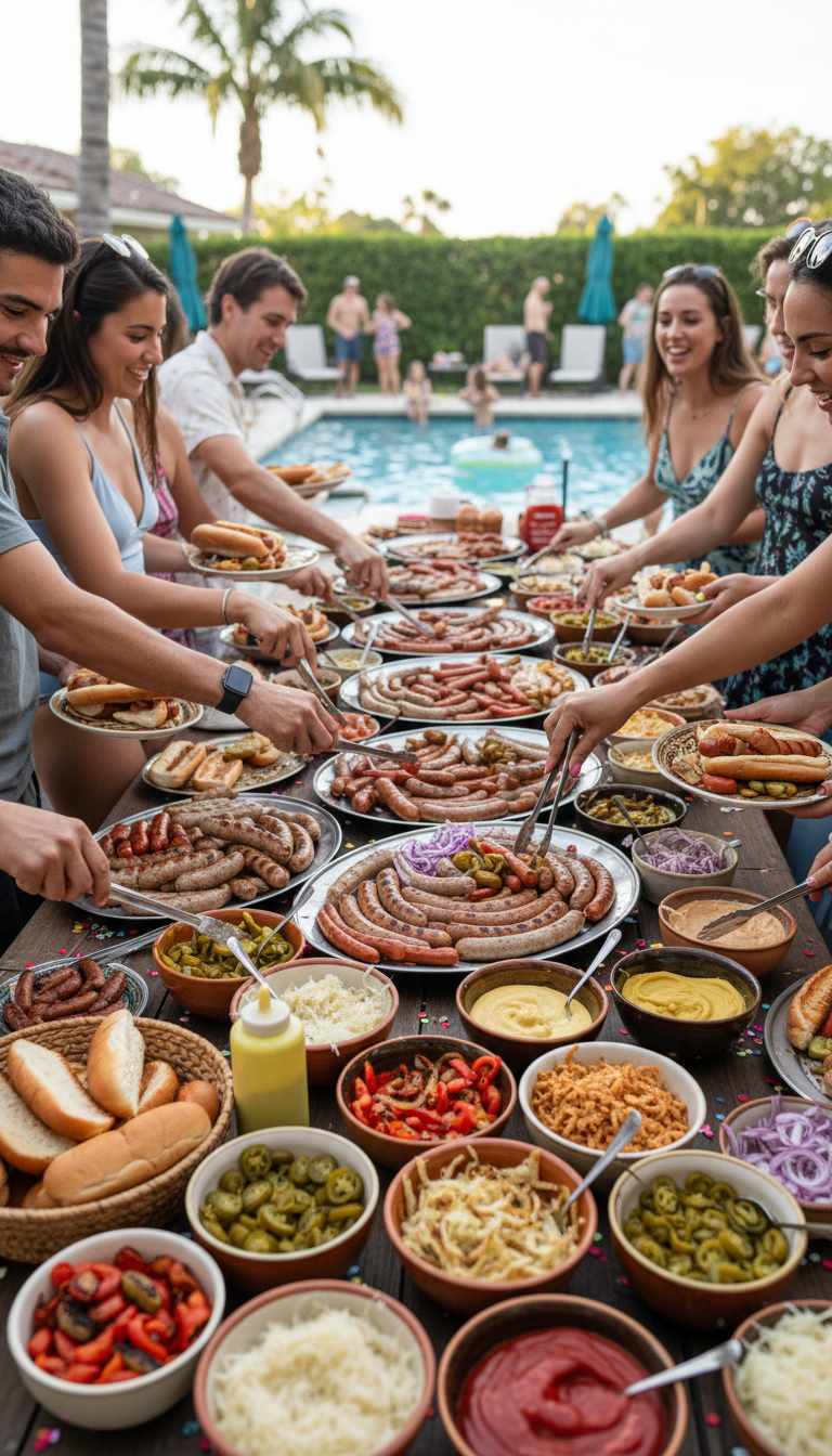 Gourmet Hot Dog & Sausage Station