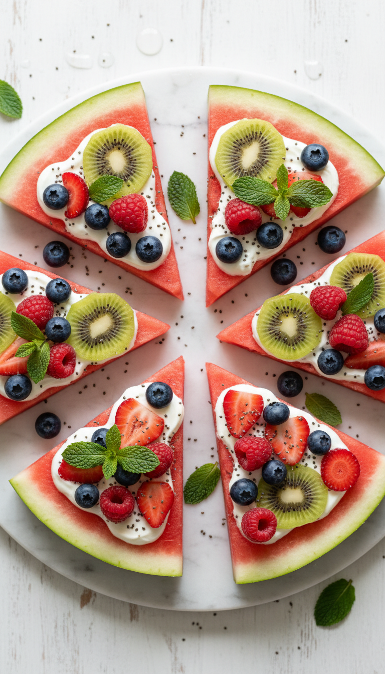 Watermelon 'Pizza' Slices
