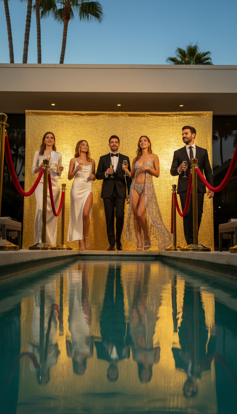 Hollywood Glam Poolside
