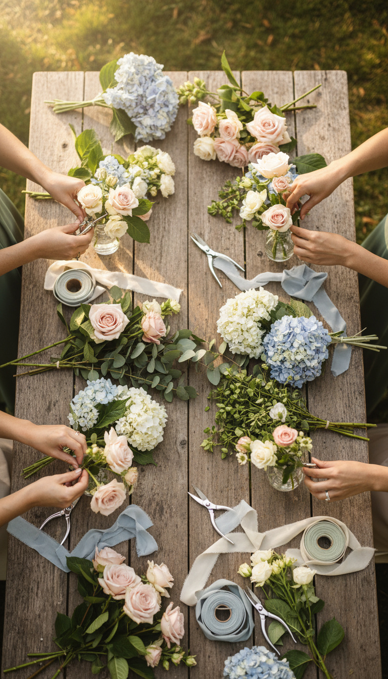 Floral Arrangement Workshop Party