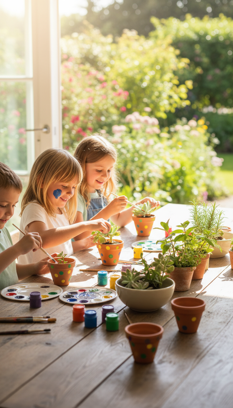 Potted Plant Decorating Station