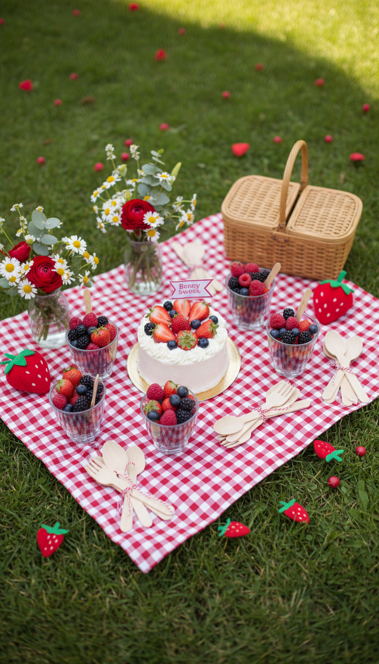 A Berry Sweet First Birthday Picnic