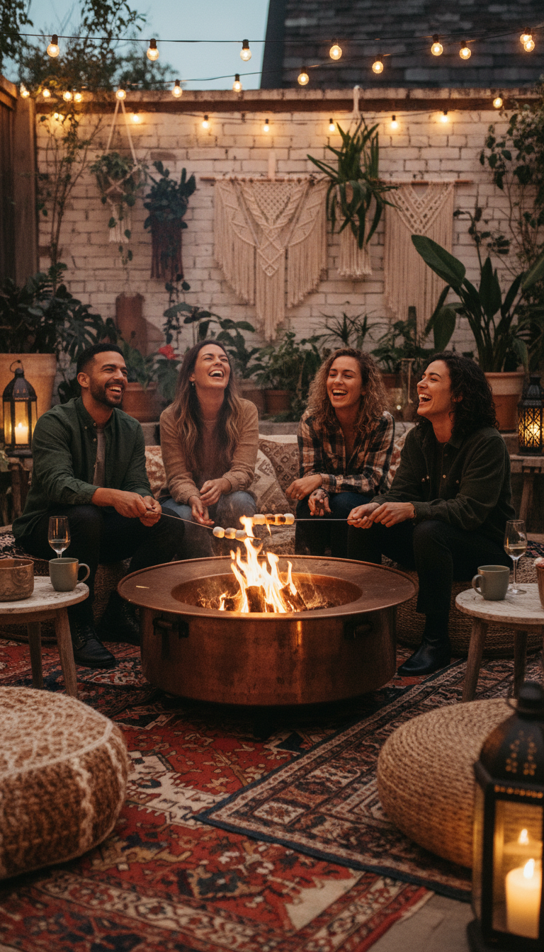 Boho Chic Lounge & Bonfire