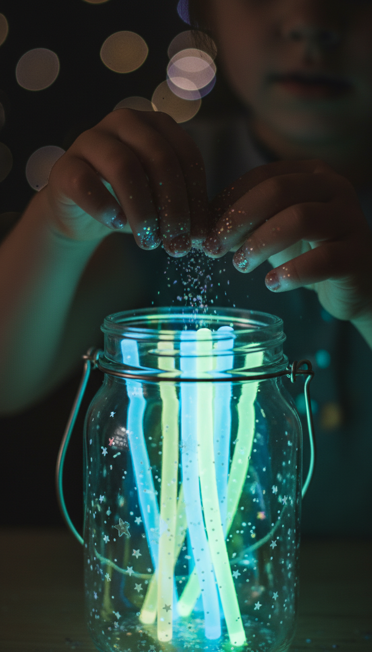 Glow-in-the-Dark Firefly Jar Making