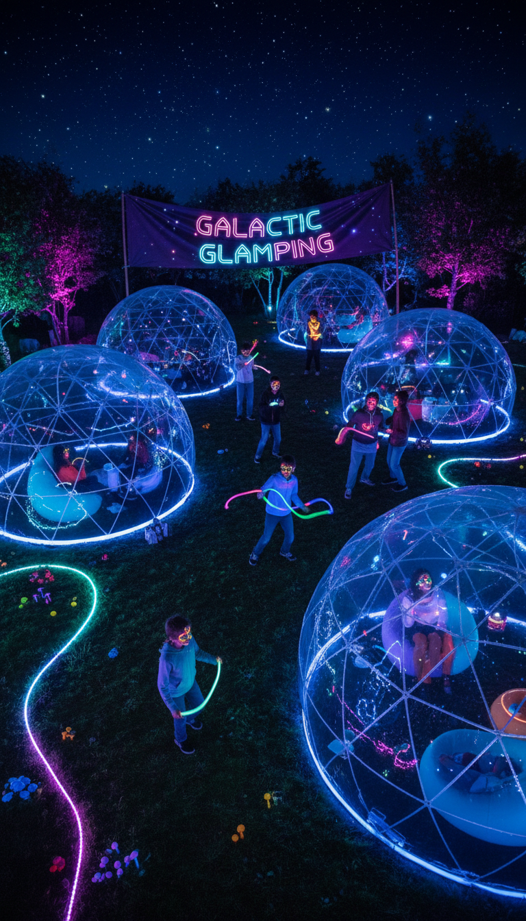 Glow-in-the-Dark Galactic Glamping