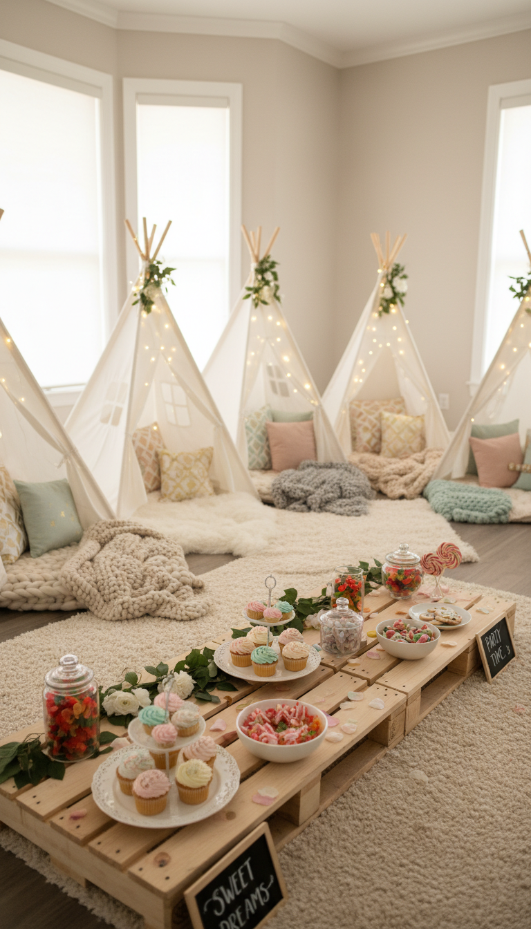 Sweet Dreams Teepee Party: Individual Cozy Nooks