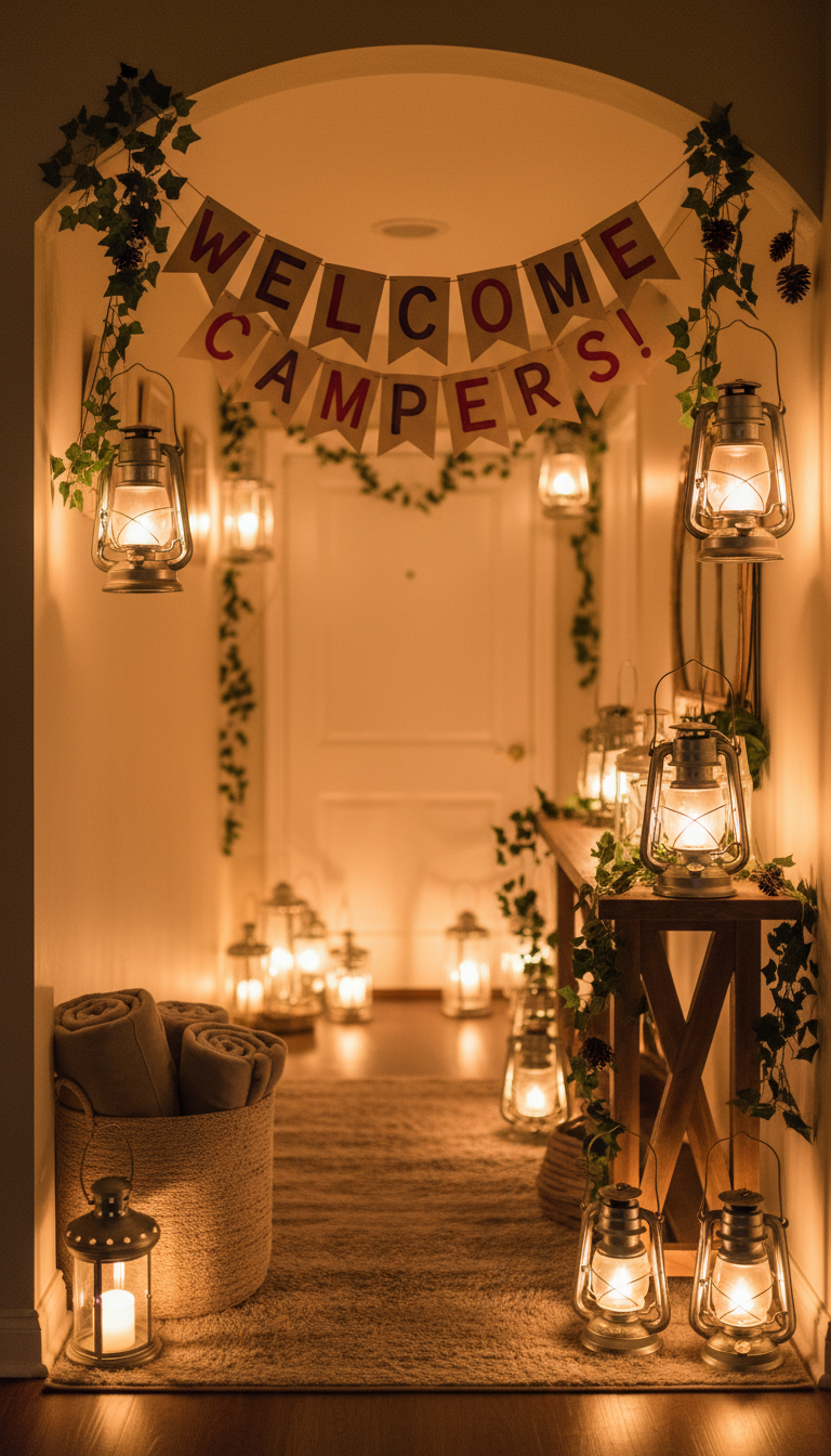 Lantern Lit Entryway Welcome