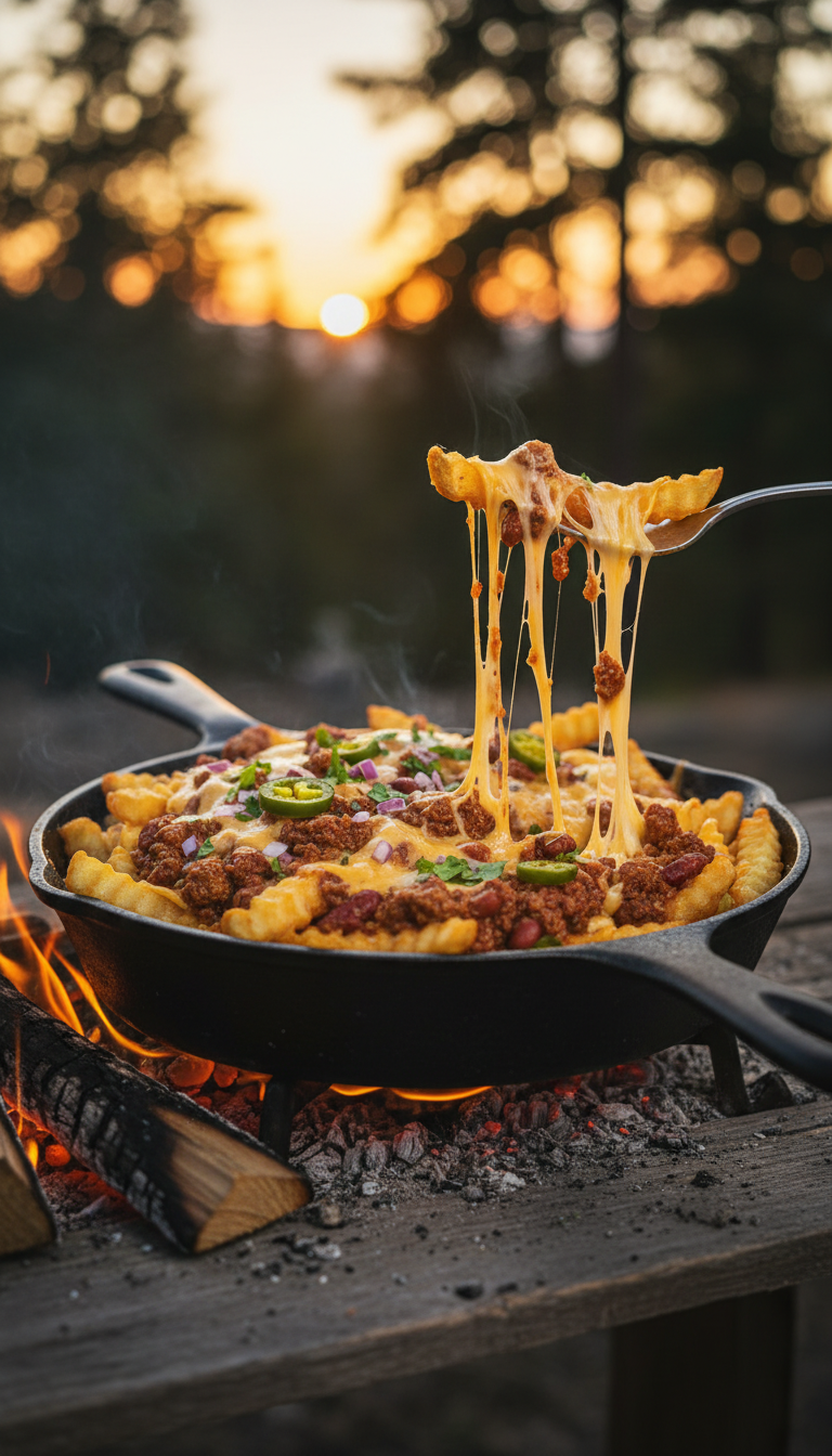 Campfire Chili Cheese Fries