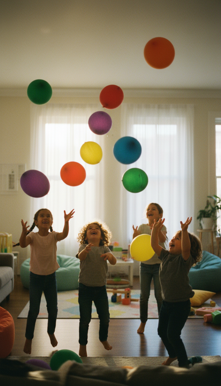 Playful Balloon Toss & Games