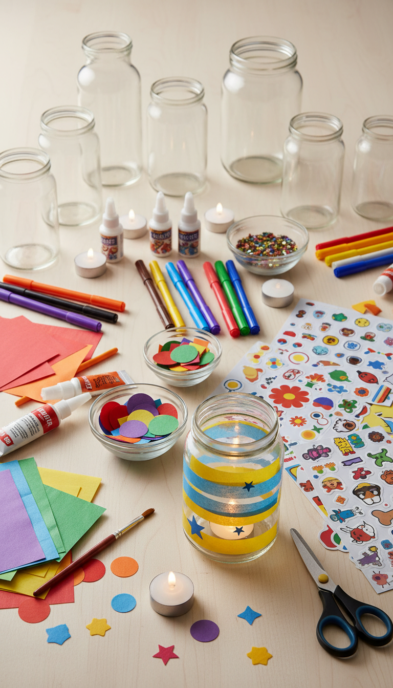 DIY Lantern Craft Station