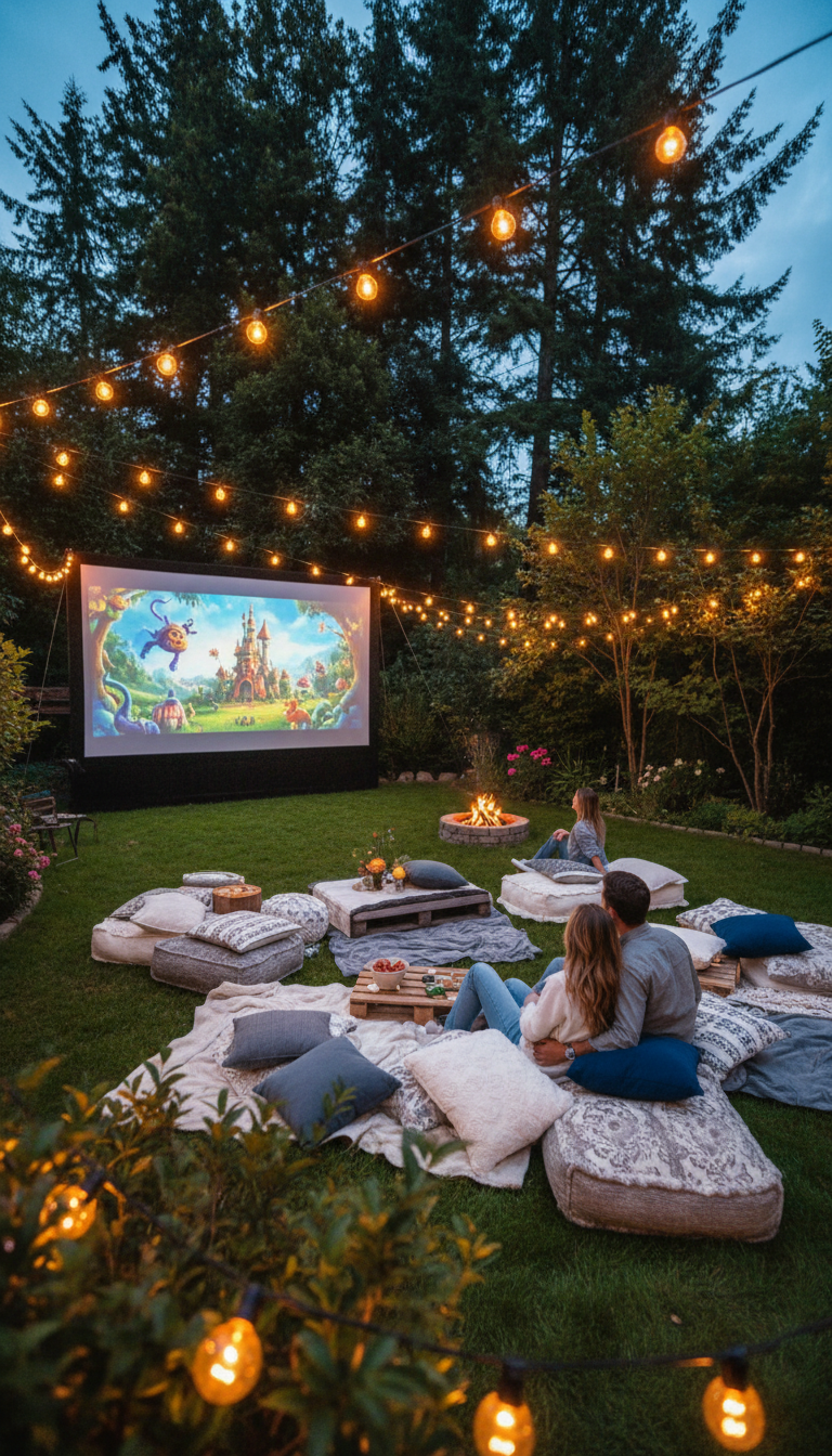 Outdoor Movie Under the Stars