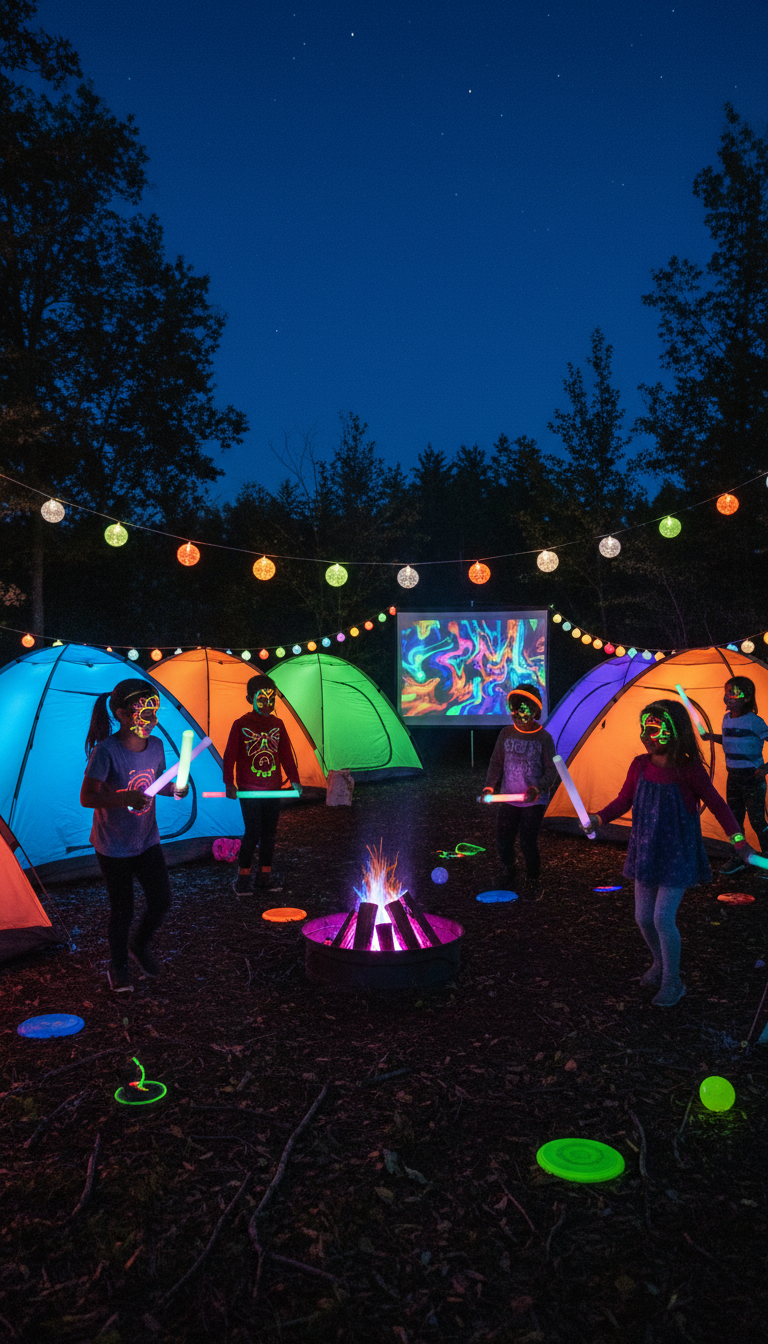 Glow-in-the-Dark Camping Fun
