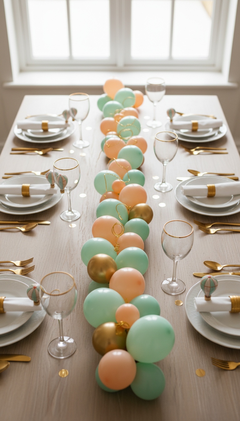 A Whimsical Balloon Table Runner