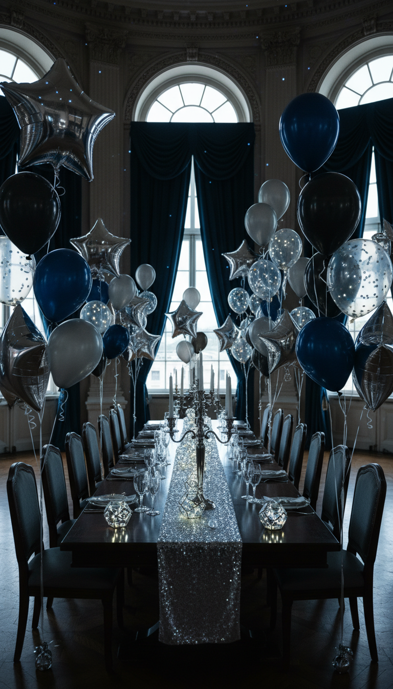 Starry Night Sky with LED Balloons