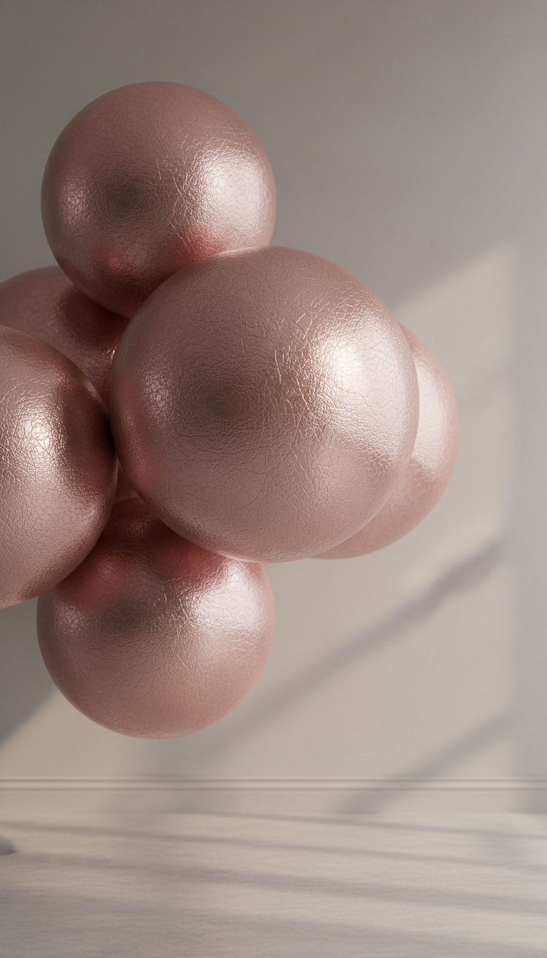 Glamorous Shimmering Pink Orb Balloons