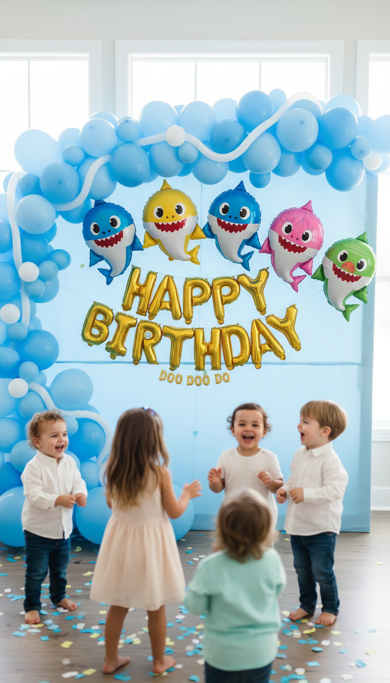 Baby Shark Doo Doo Doo Backdrop