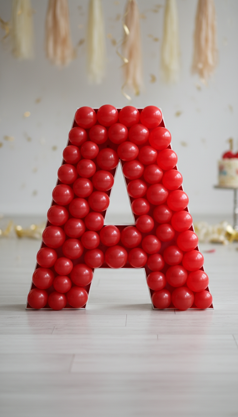 Personalized Red Balloon Mosaic Letter/Name