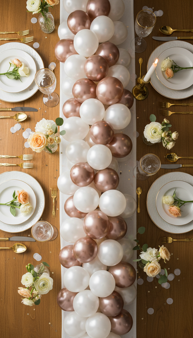 Elegant Balloon Table Runners
