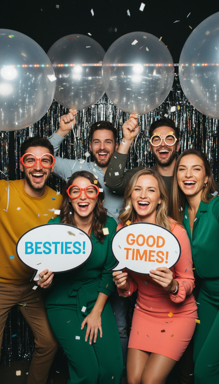 Interactive Balloon Photo Booth Props