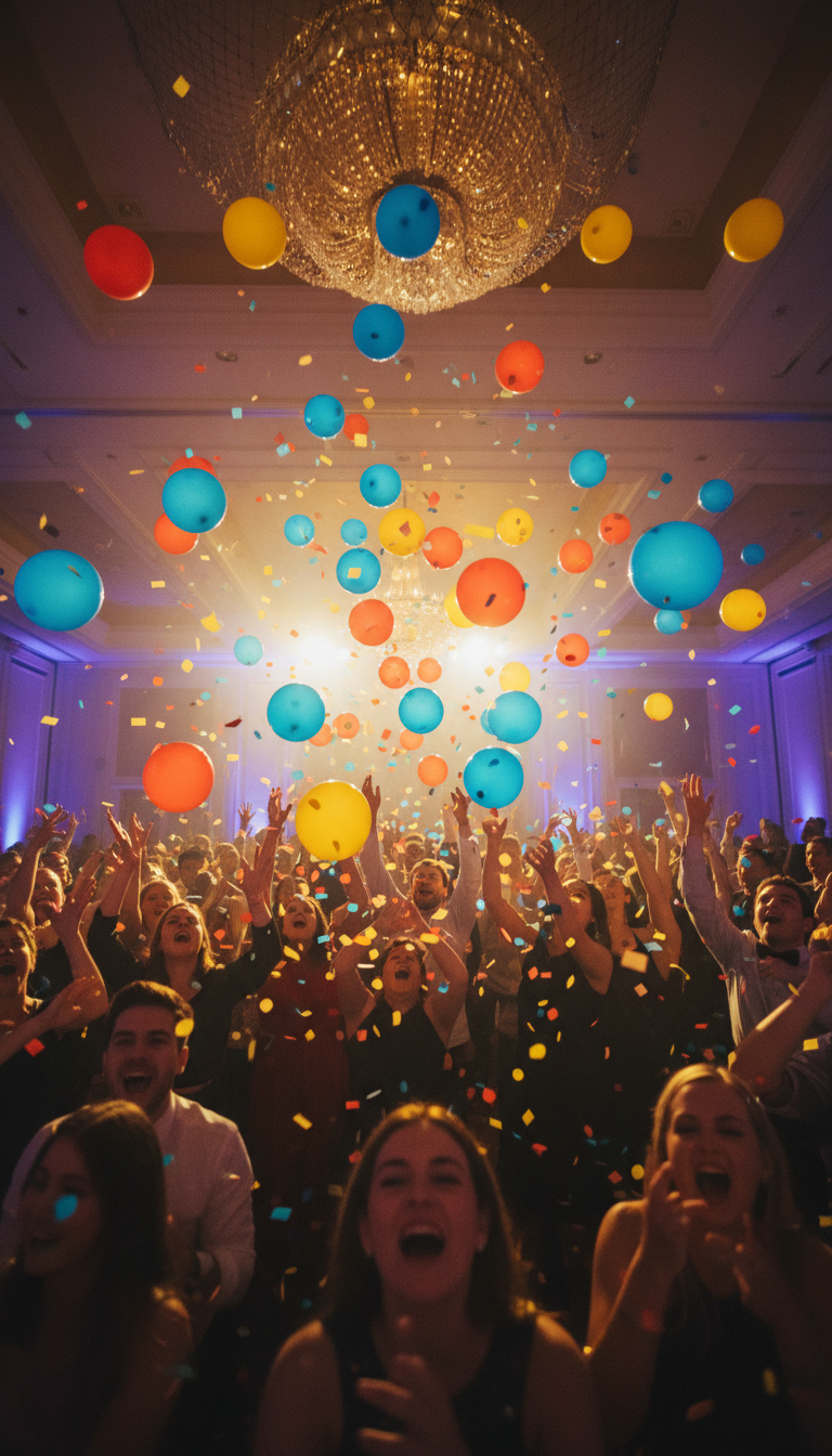 The Surprise Balloon Drop Net