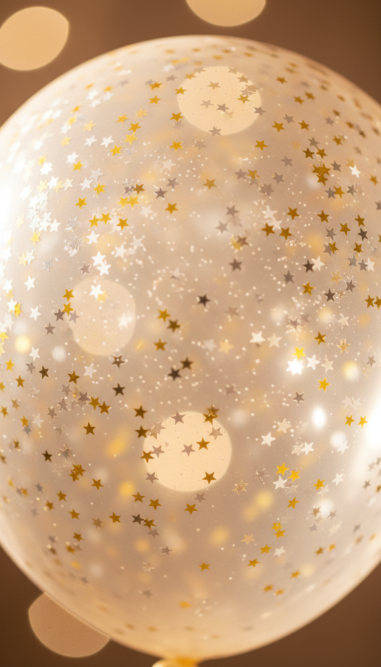 Sparkling Confetti Balloons