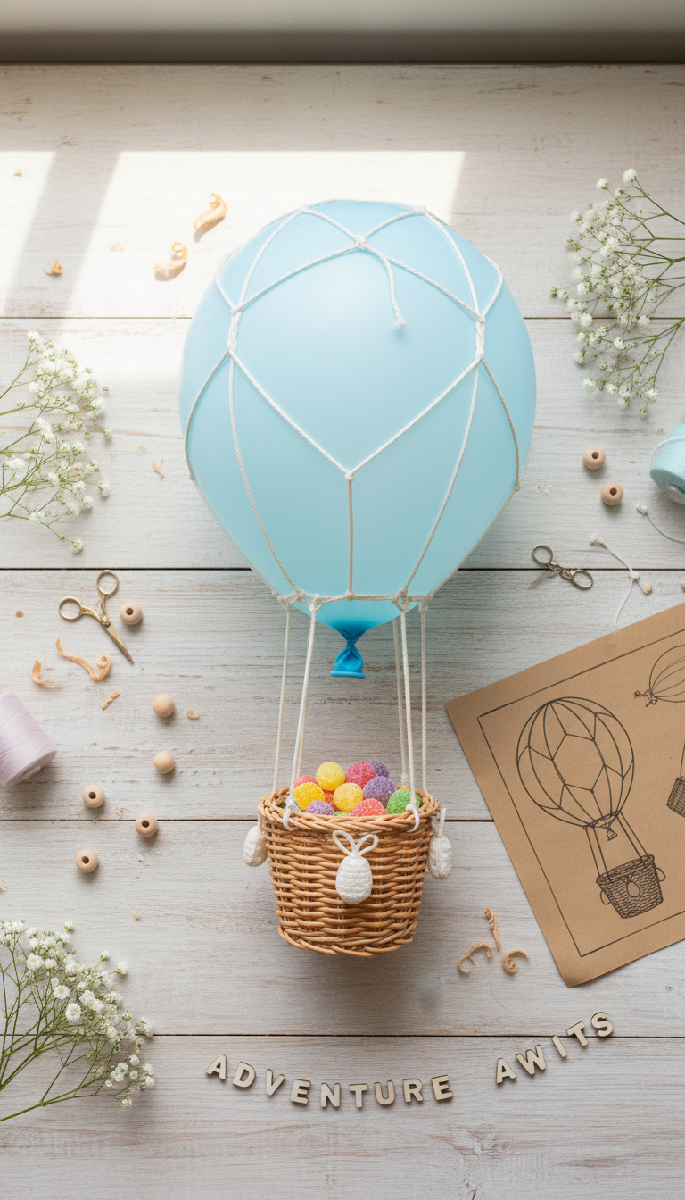 DIY Mini Hot Air Balloon Baskets